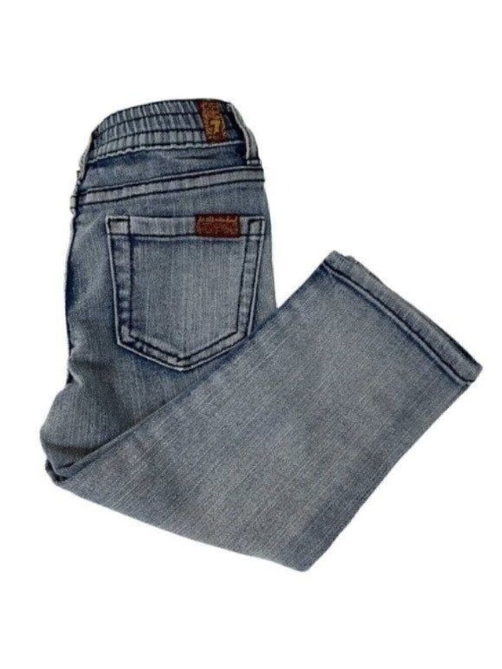 7 For All Mankind 18Months White Washed Blue Jeans